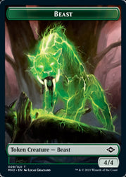 Beast // Squirrel Double-Sided Token [Modern Horizons 2 Tokens]