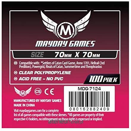 Sleeves: Card Game Sleeves 70mm x 70mm (100)