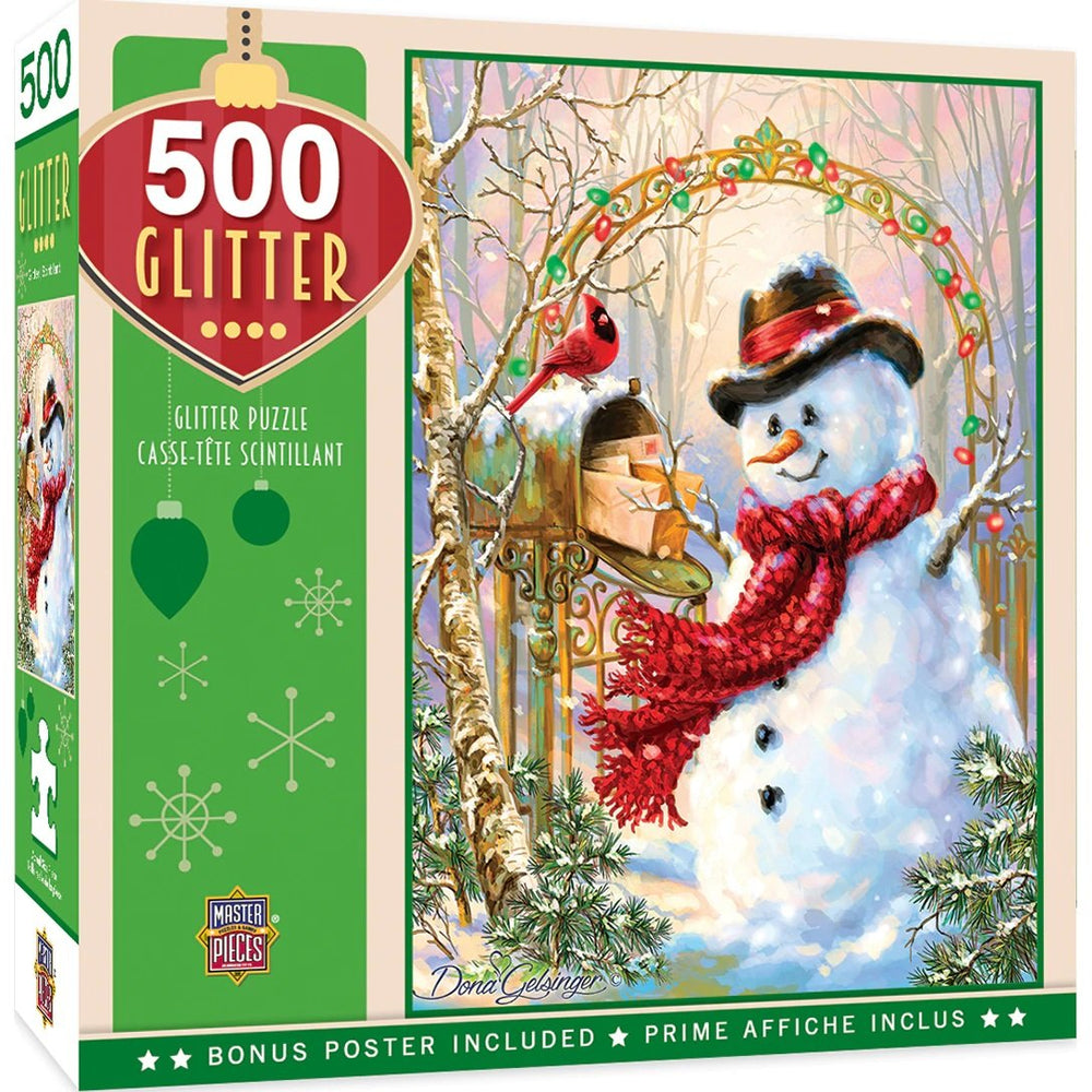 Holiday Glitter Letters to Frosty - 500 Piece Puzzle