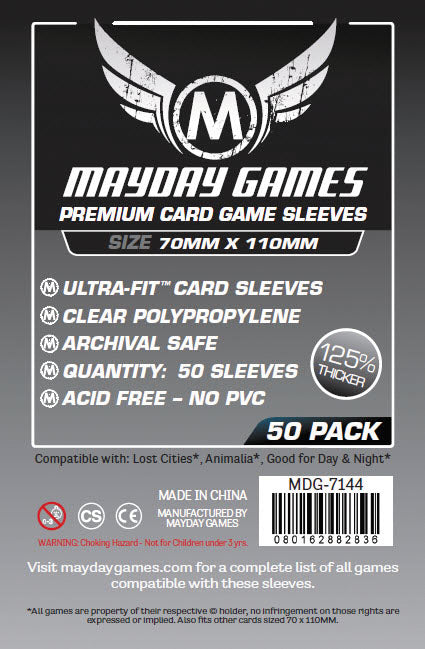 Sleeves: Premium Magnum Silver Sleeves 70mm x 110mm (Lost Cities)(50)