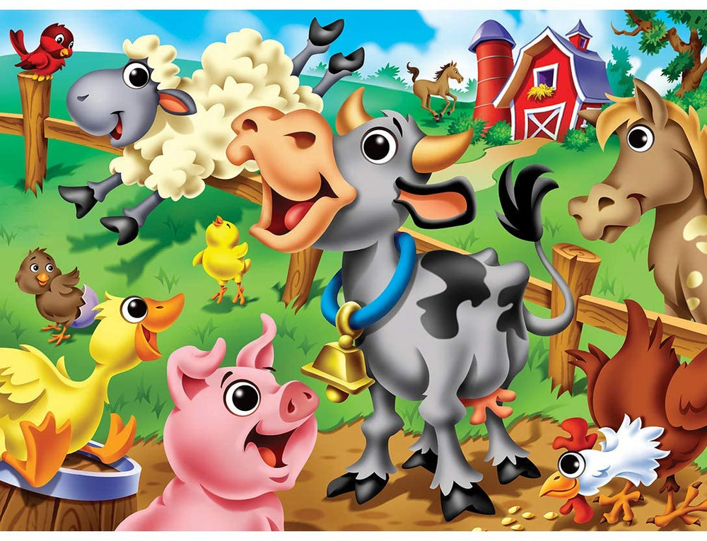 Googly Eyes - Farm Animals - 48 Piece Kids Puzzle