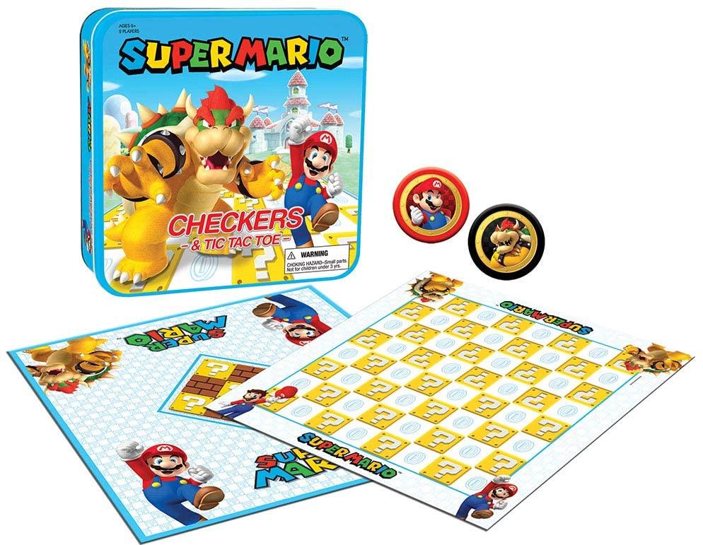 Super Mario Checkers & Tic-Tac-Toe