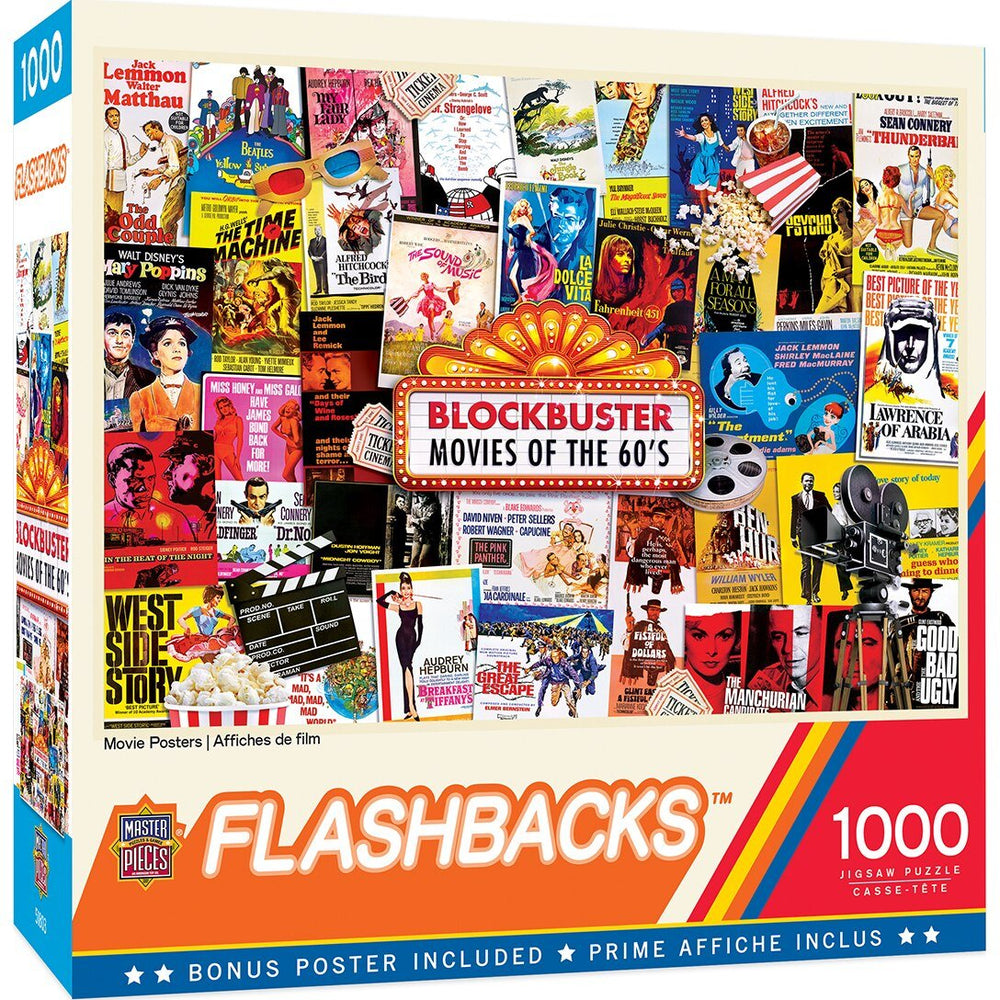 Flashbacks - Movie Posters 1000 Piece Puzzle