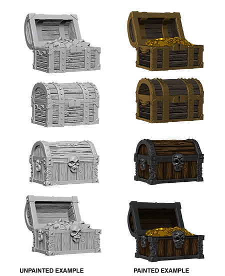Wizkids Deep Cuts Unpainted Miniatures: Chests