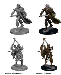 Pathfinder Battles Deep Cuts Unpainted Miniatures: Elf Male Fighter