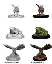 WizKids Deep Cuts Unpainted Miniatures: Familiars
