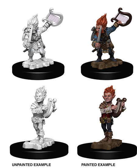 Pathfinder Battles Deep Cuts Unpainted Miniatures: Gnome Male Bard
