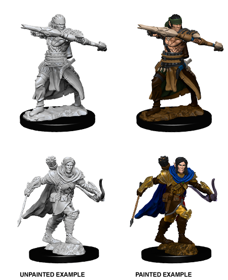 Pathfinder Battles Deep Cuts - Male Half-Elf Ranger