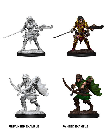 Pathfinder Battles Deep Cuts - Female Half-Elf Ranger