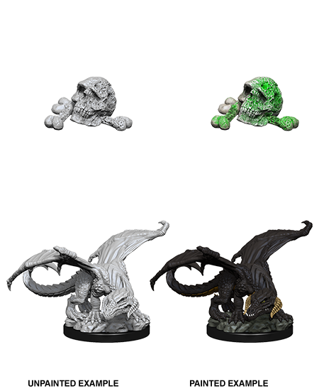D&D Nolzur's Marvelous Miniatures - Black Dragon Wyrmling