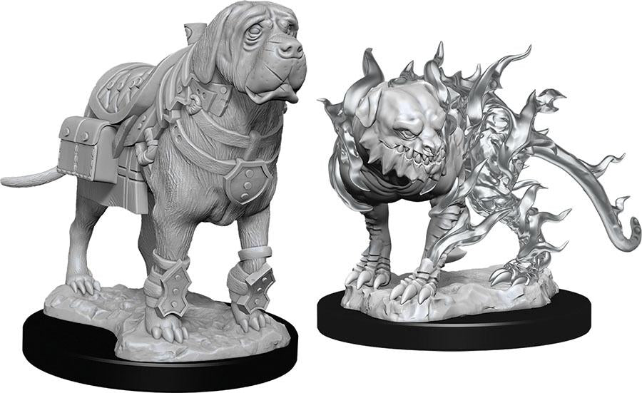 D&D Nolzur's Marvelous Miniatures - Mastiff & Shadow Mastiff
