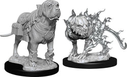 D&D Nolzur's Marvelous Miniatures - Mastiff & Shadow Mastiff