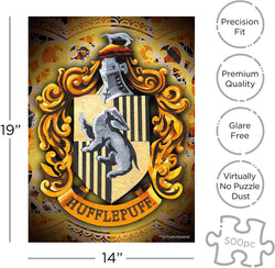 Harry Potter - Hufflepuff House Crest - 500 Piece Puzzle
