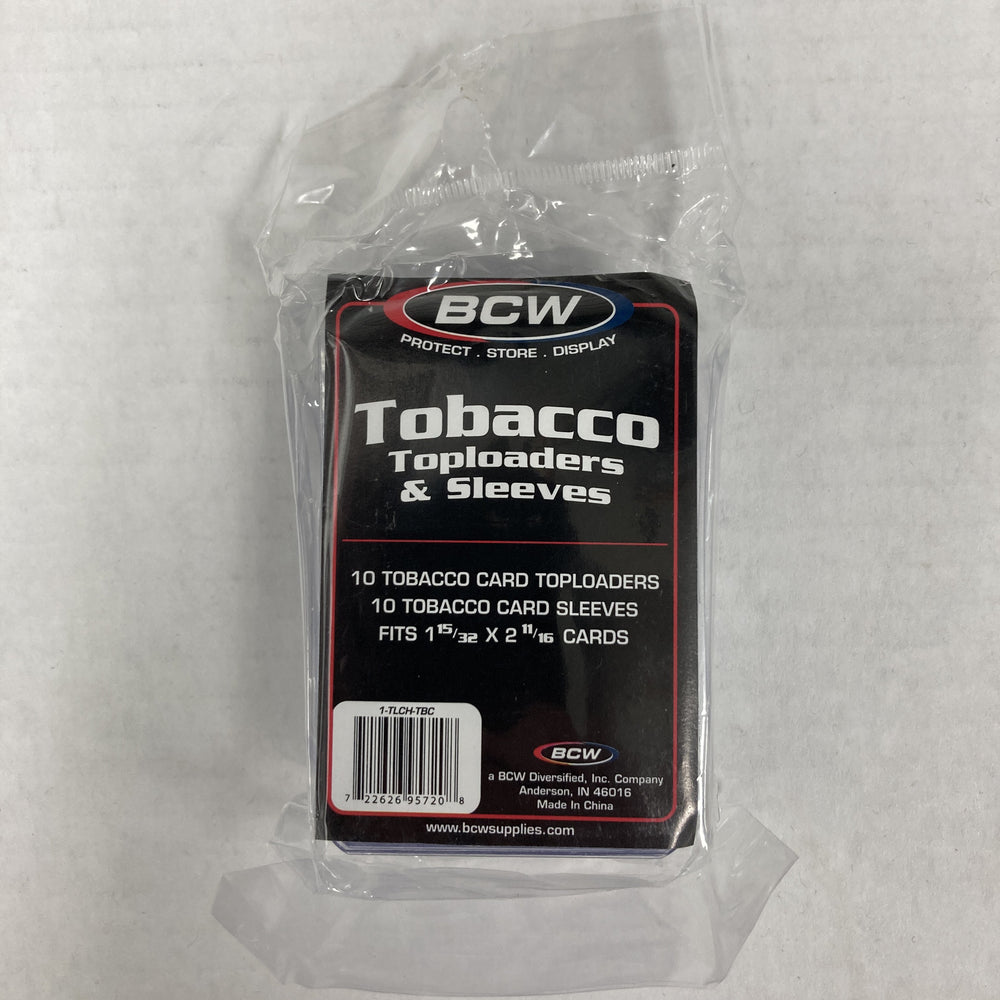 BCW Tobacco Card Toploaders & Sleeves 10ct.
