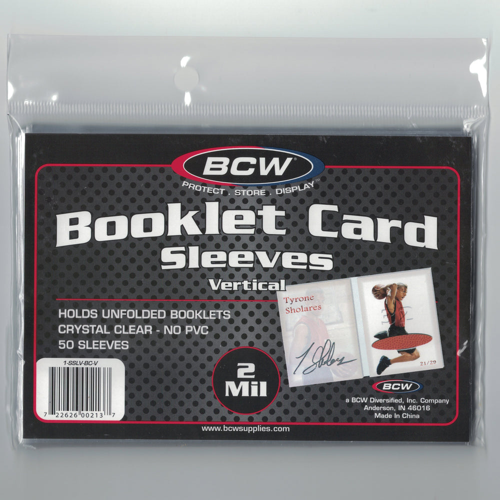 BCW Vertical Booklet Card Sleeves 50ct.