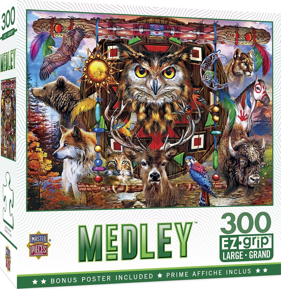 Medley - Animal Totems - 300 Piece EZGrip Puzzle