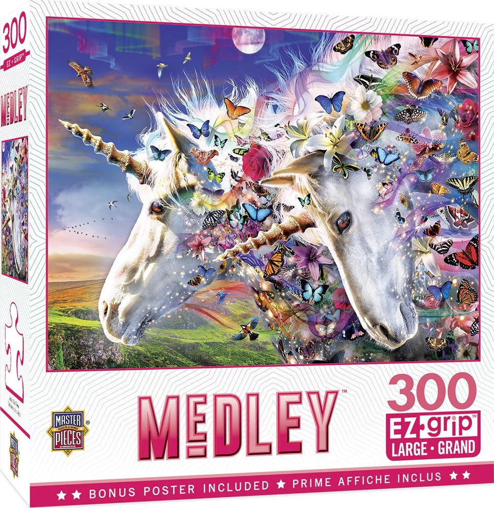 Medley - Unicorns & Butterflies - 300 Piece EZGrip Puzzle