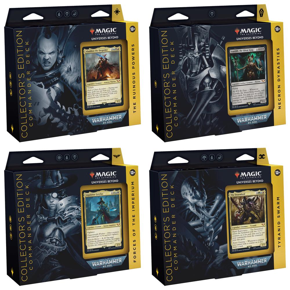 Magic Universes Beyond Warhammer 40,000 Commander Deck Collector's Edition - Set of 4 Decks