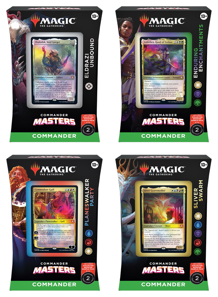 Magic Commander Masters Commander Deck Set of 4