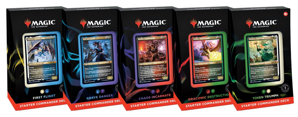 Magic Starter Commander Deck - Set of 5 Decks