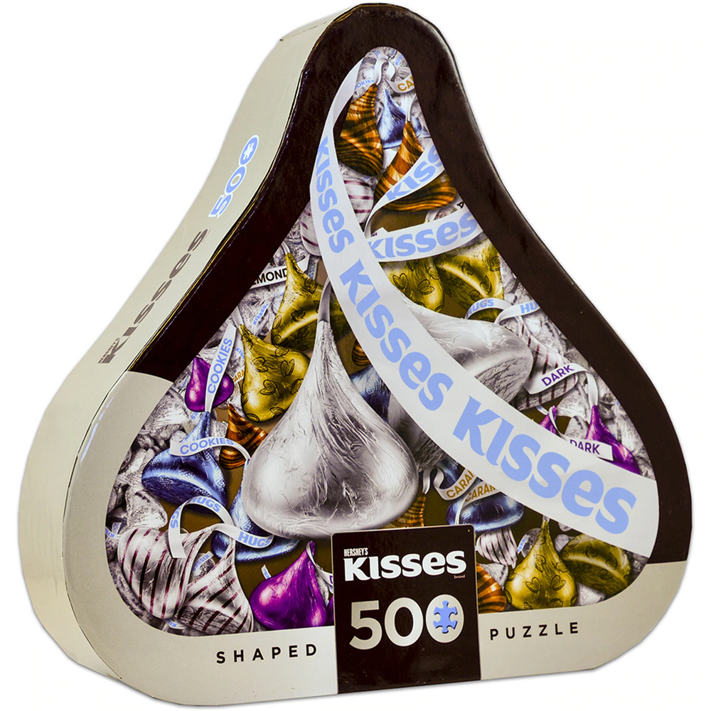 HERSHEY'S KISSES 500 PIECE SHAPED JIGSAW PUZZLE