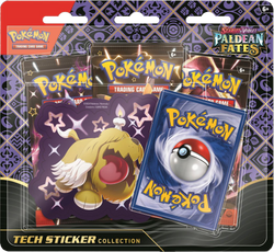 Pokémon TCG: Scarlet & Violet - Paldean Fates 3 Pack Tech Sticker Collection