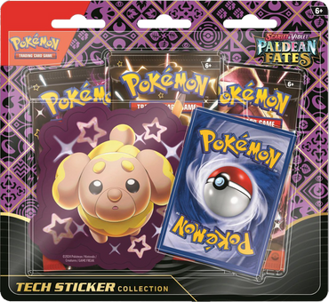 Pokémon TCG: Scarlet & Violet - Paldean Fates 3 Pack Tech Sticker Collection