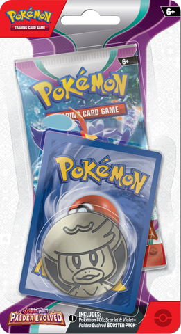 Pokémon TCG: Scarlet & Violet - Paldea Evolved Checklane Blister Pack with Coin and Promo