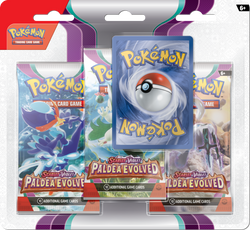 Pokémon TCG: Scarlet & Violet - Paldea Evolved 3 Pack Blister Pack with Promo and Coin