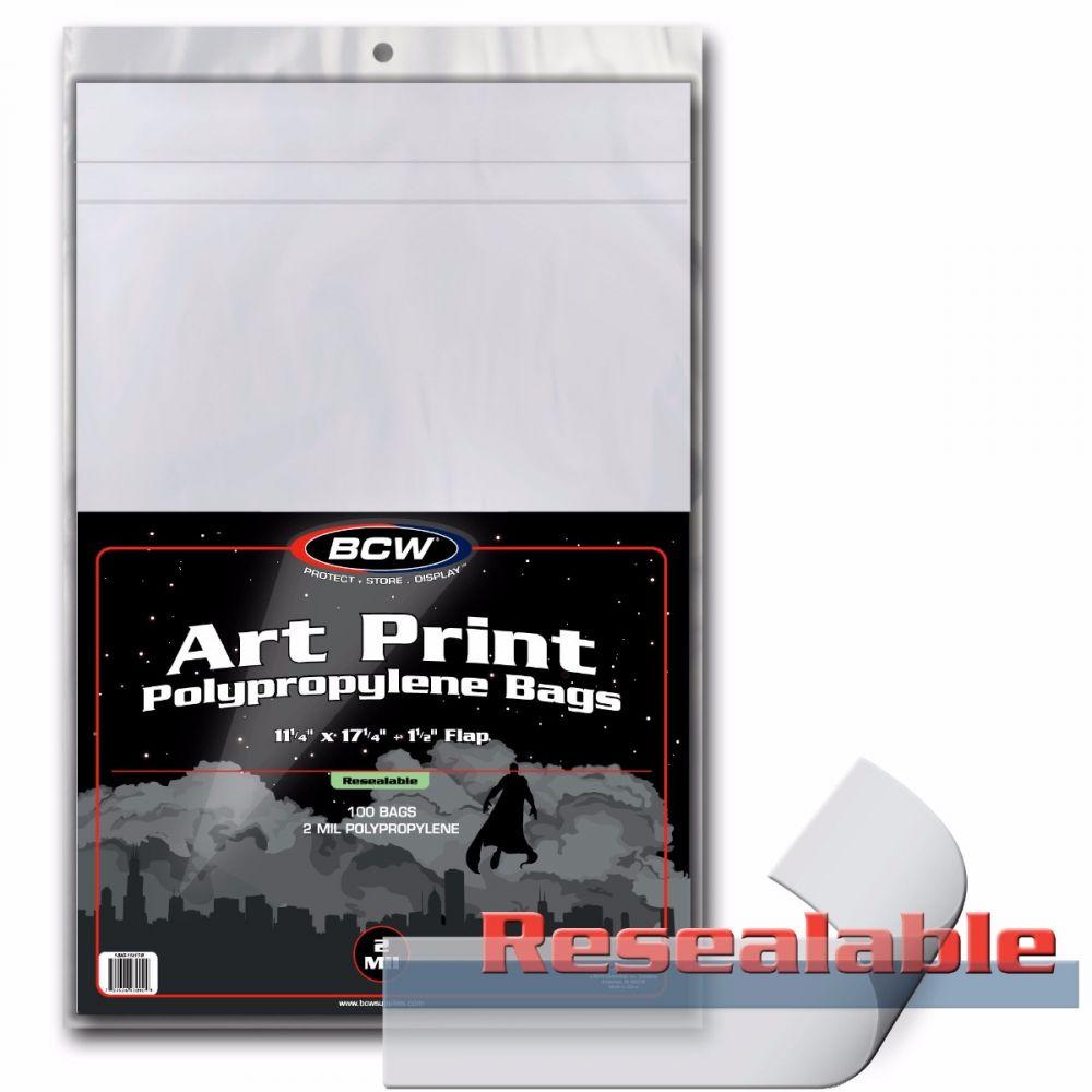 BCW Resealable 11x17 Art Print Bags