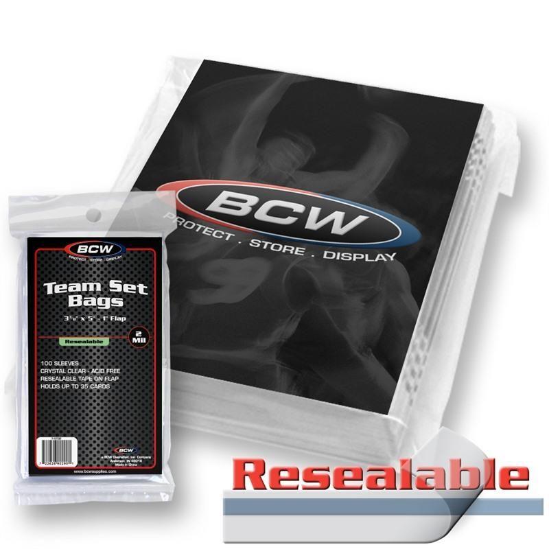 BCW Resealable Team Set Bags