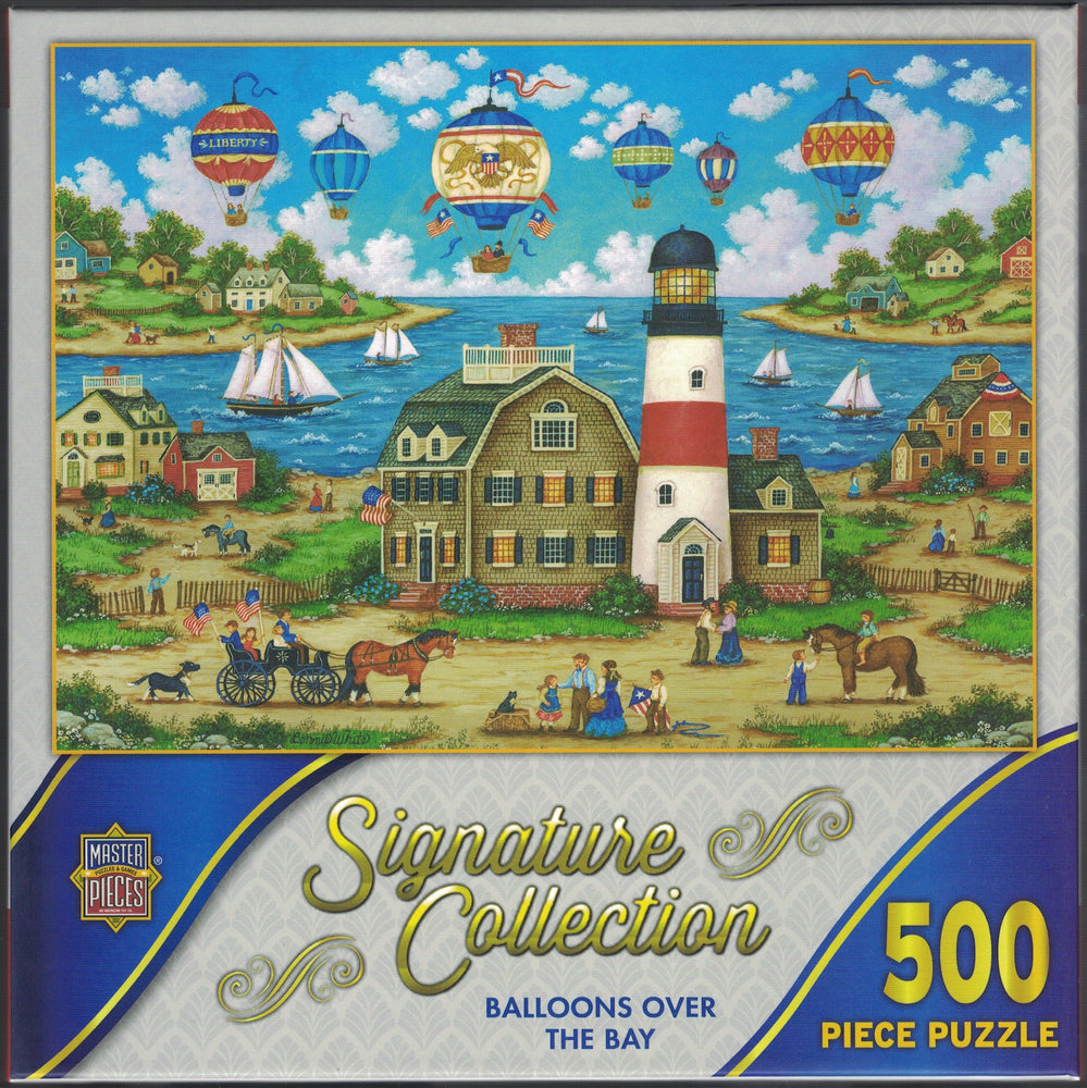 Signature Collection - Balloons Over the Bay - 500 Piece Puzzle