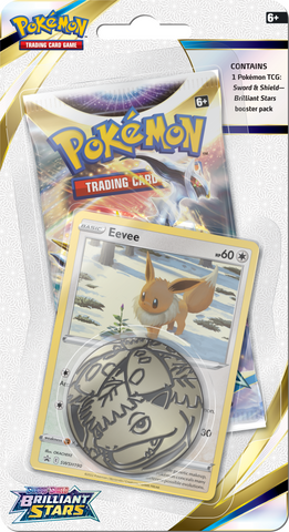 Pokémon TCG: Brilliant Stars Checklane Blister Pack with Coin and Promo