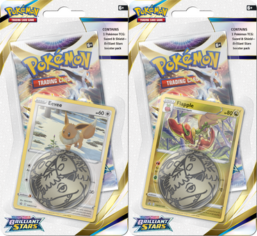 Pokémon TCG: Brilliant Stars Checklane Blister Pack with Coin and Promo