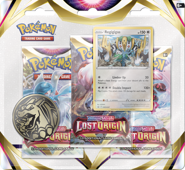 Pokémon TCG: Lost Origin 3 Pack Blister Pack with Promo and Coin