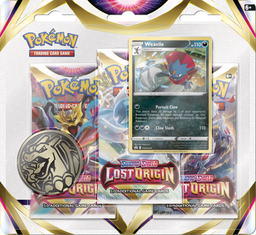 Pokémon TCG: Lost Origin 3 Pack Blister Pack with Promo and Coin