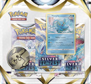 Pokémon TCG: Silver Tempest 3 Pack Blister Pack with Promo and Coin