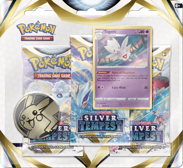 Pokémon TCG: Silver Tempest 3 Pack Blister Pack with Promo and Coin