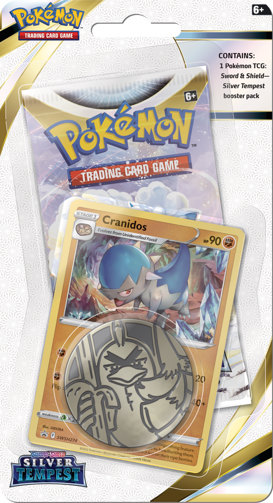 Pokémon TCG: Silver Tempest Checklane Blister Pack with Coin and Promo