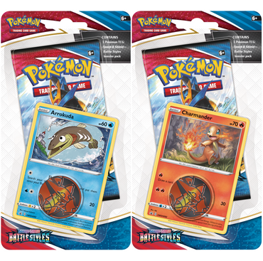 Pokémon TCG: Battle Styles Checklane Blister Pack with Coin and Promo