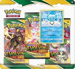 Pokémon TCG: Evolving Skies 3 Pack Blister Pack with Promo and Coin