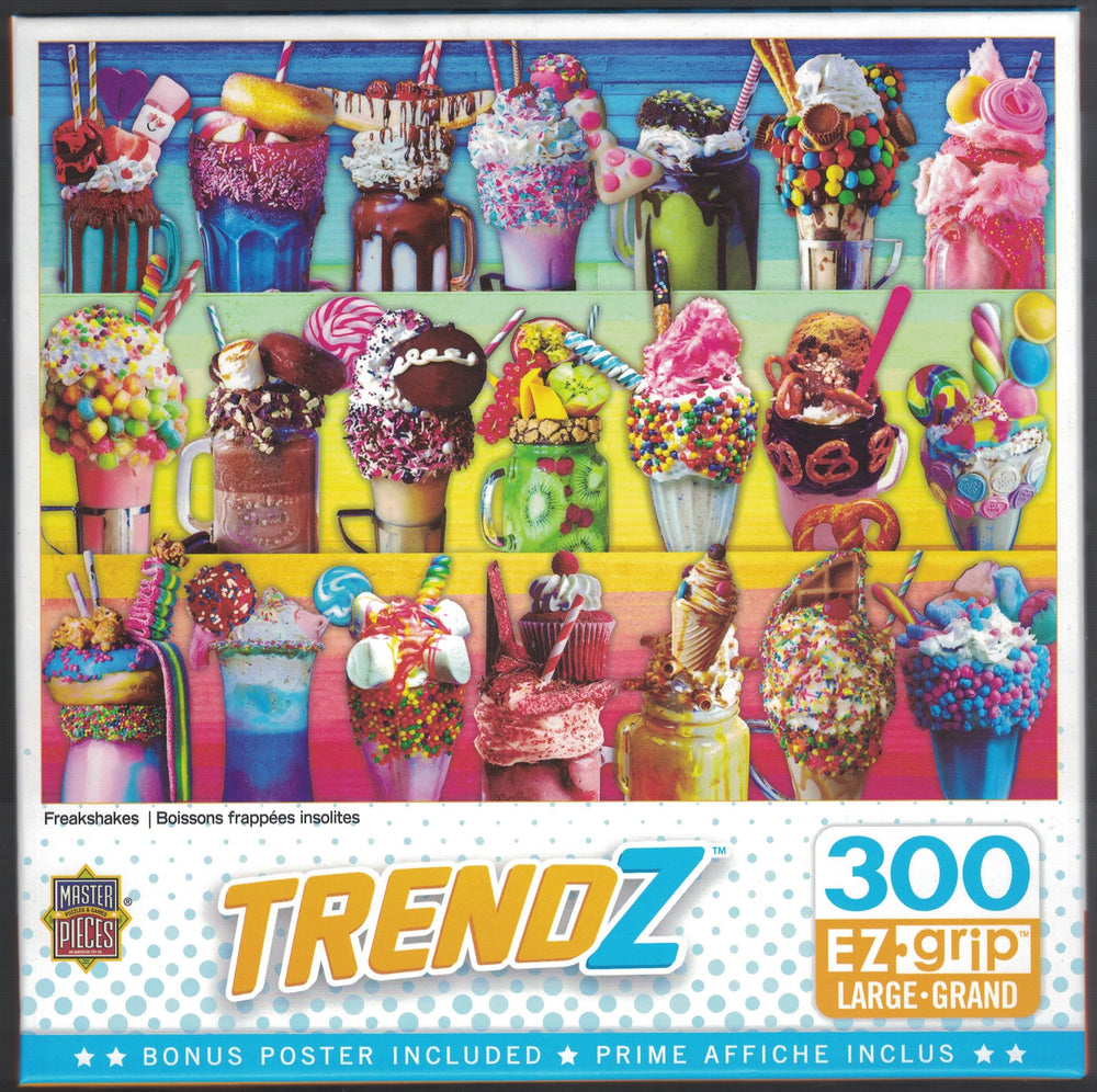 TRENDZ FREAKSHAKES LARGE 300 PIECE EZGRIP JIGSAW PUZZLE