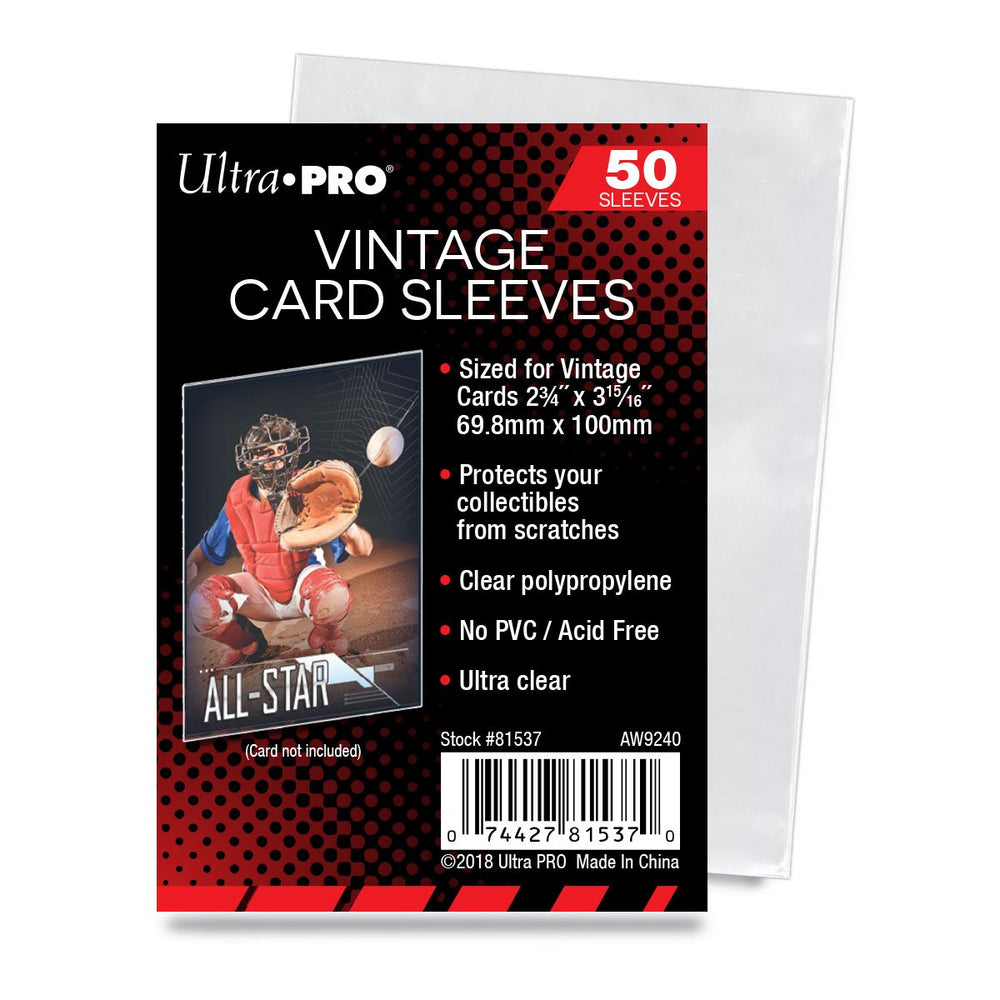 Ultra Pro 2-3/4" X 3-15/16" Vintage Card Sleeves