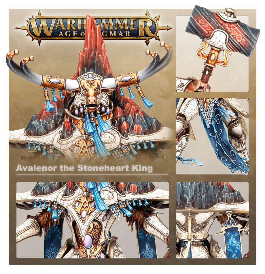 Warhammer Age of Sigmar: Lumineth Realm-Lords - Avalenor, the Stoneheart King