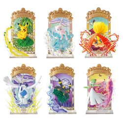 Rement Pokemon Stained Glass Collection Blind Box (Box of 6)
