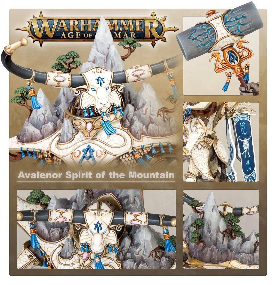 Warhammer Age of Sigmar: Lumineth Realm-Lords - Avalenor, the Stoneheart King