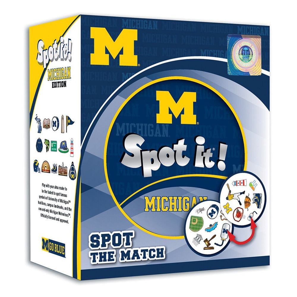 University of Michigan Wolverines Spot it! Card Game
