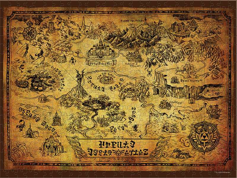 The Legend of Zelda™ “Hyrule Map” Collector’s - 550 Piece Puzzle