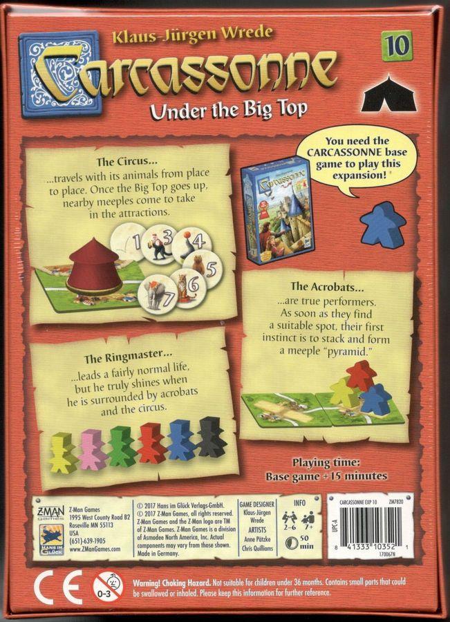 Carcassonne: Under the Big Top (Expansion 10)