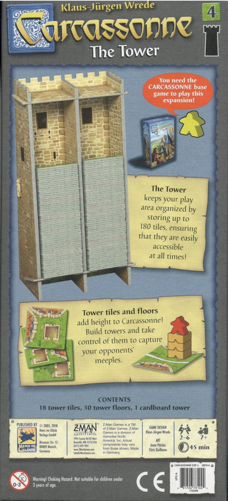 Carcassonne: the Tower (Expansion 4)